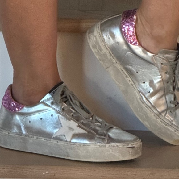 SALE!!! Golden Goose Hi Star 38 silver - Picture 3 of 6